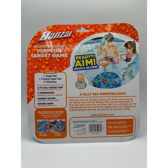 BANZAI MONSTER DROP TORPEDO TARGET GAME - Picture 2 of 2